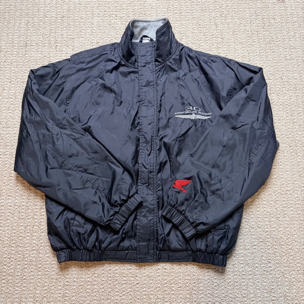 Y2K Honda Goldwing Jacket 30th Anniversary 2005 Fleece Lined Windbreaker